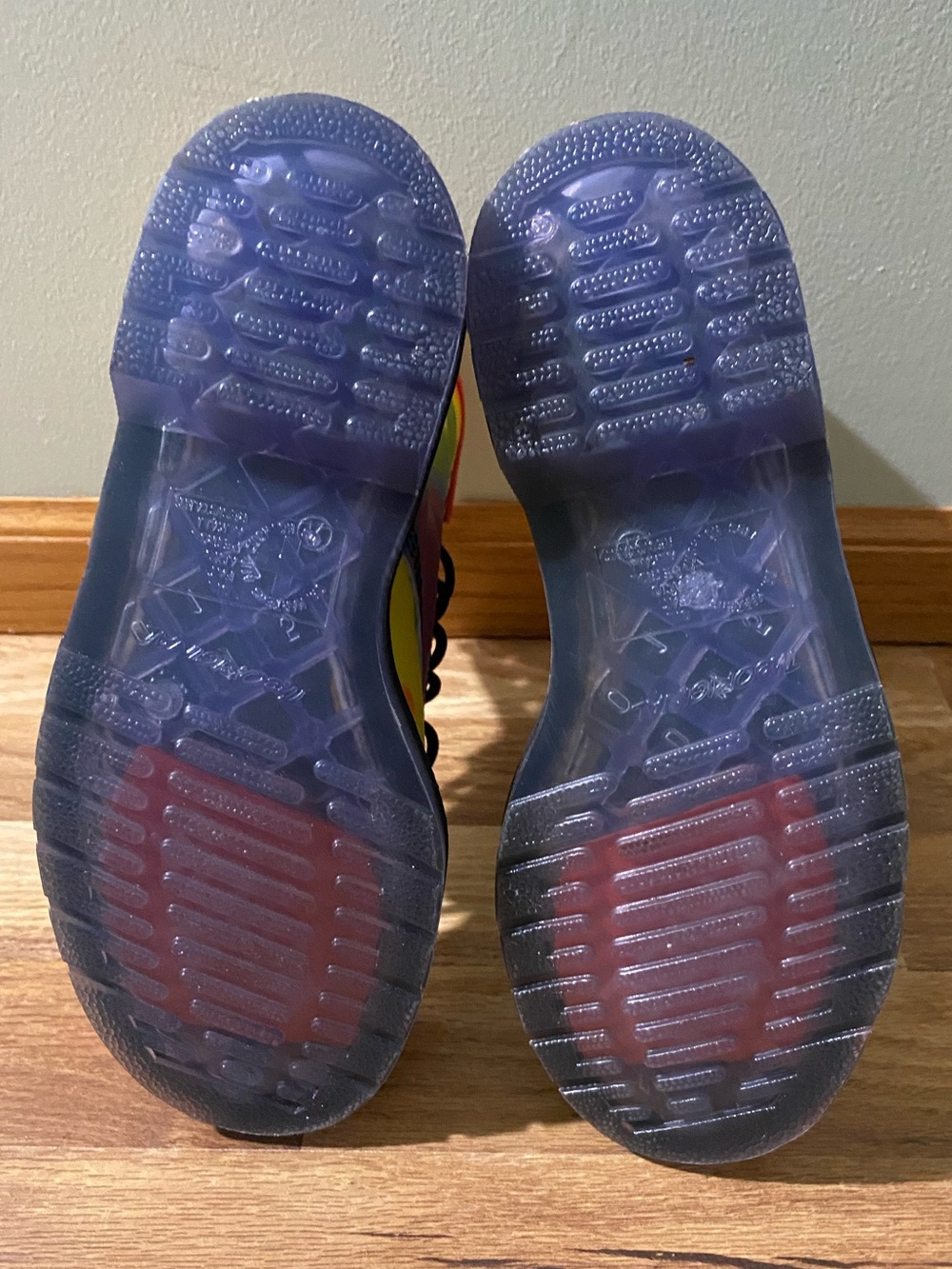 Doc Martens Colorful Tie-Dye Lace-Up Combat Boots New - Picture 11 of 11